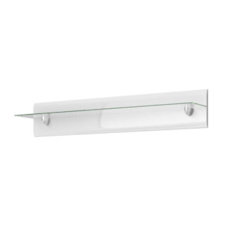 Nástenná police HEKTOR Bílá / Bílý lesk VÝPRODEJ