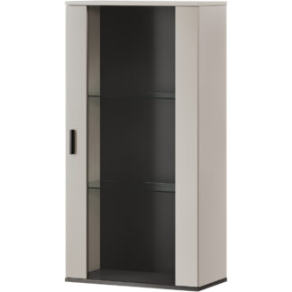 Závěsná vitrína BRNO SH2J kašmír / černá