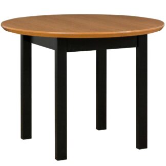 Stůl DS22 100x100/130 dub přírodní / černý