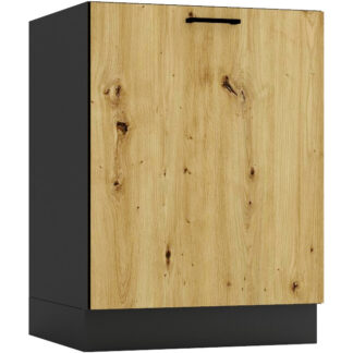 Dřezová skříňka D60ZL ELLEN 03 grafit / dub artisan
