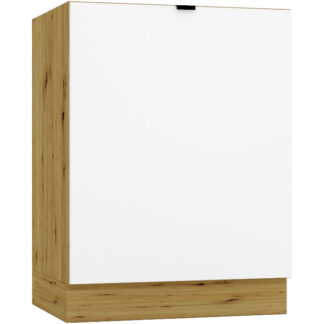 Dřezová skříňka D60ZL ELLEN 03 dub artisan / bílá