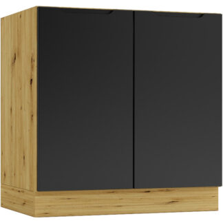 Dolní skříňka D80 ELLEN 01 dub artisan / černá