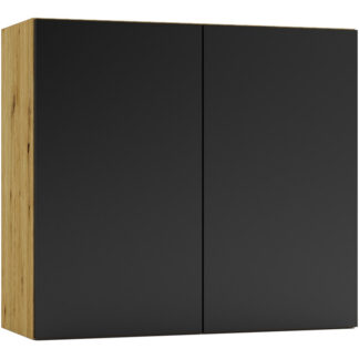 Horní skříňka W80 ELLEN 17 dub artisan / černá