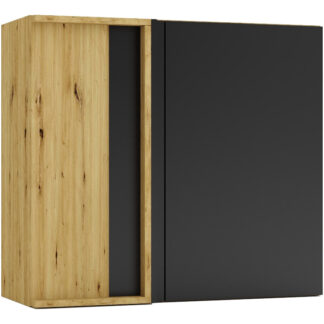 Rohová horní skříňka WNP ELLEN 24 dub artisan / černá
