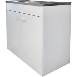 Dolní skříňka + dřez 100cm SIMPLE II bílý mat