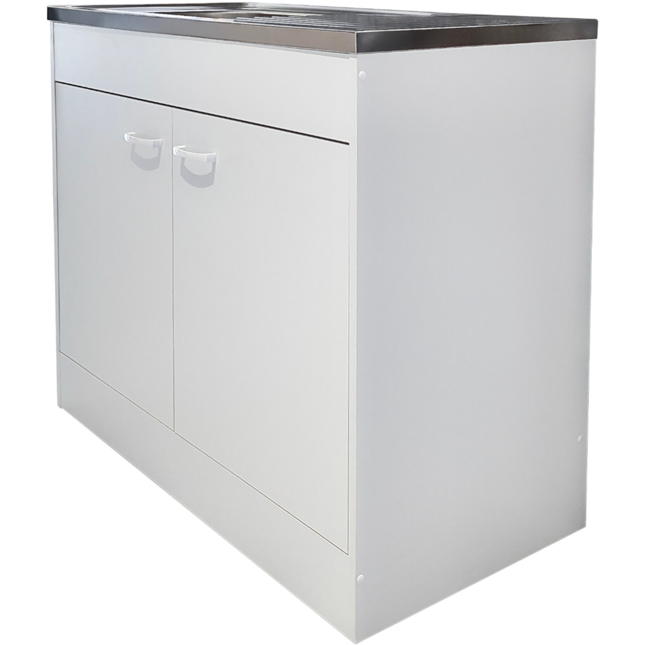 Dolní skříňka + dřez 100cm SIMPLE II bílý mat