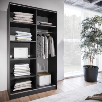 Skříň s posuvnými dveřmi BRITTO A 120 černá