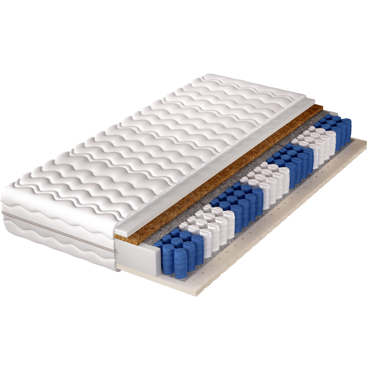 Matrace 200x200 LILO pocket latex kokos