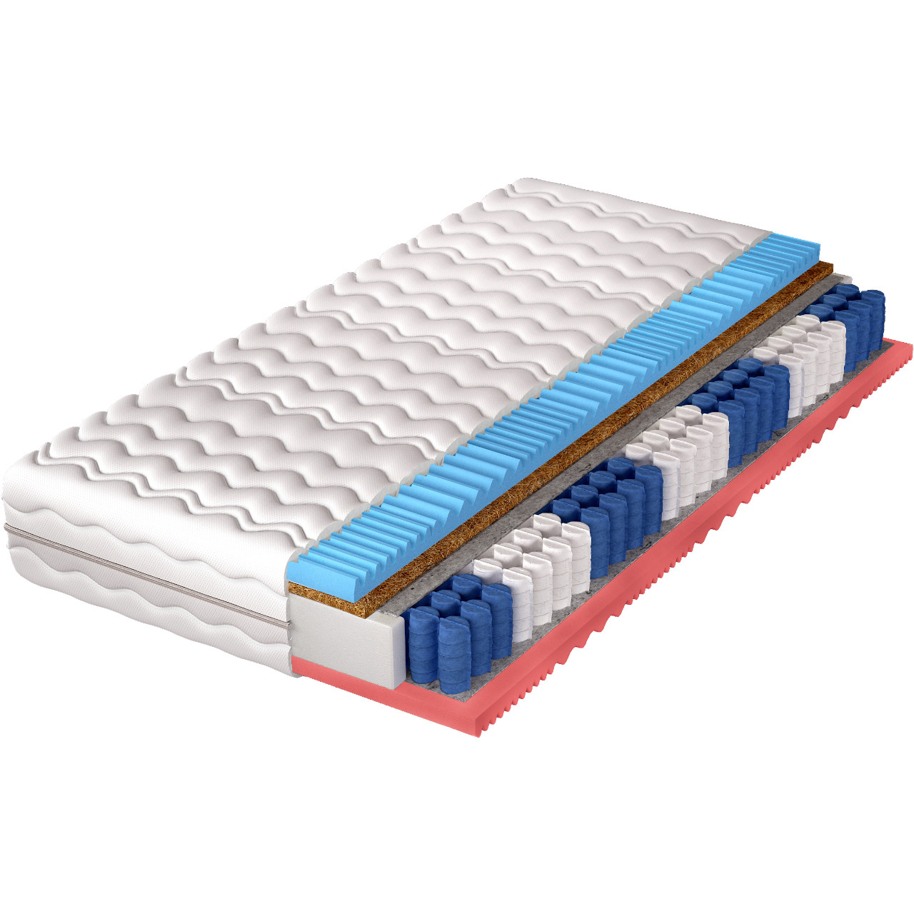 Matrace 160x200 JUNO pocket kokos